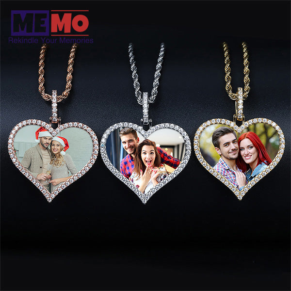 Personalized Photo Heart Necklace