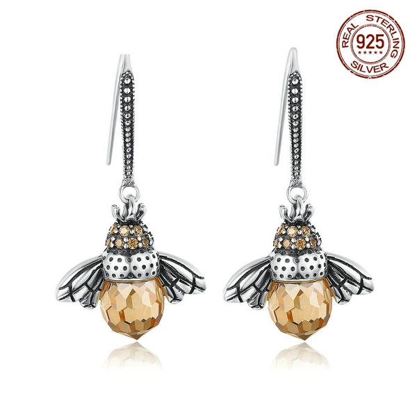 Dancing bee earrings